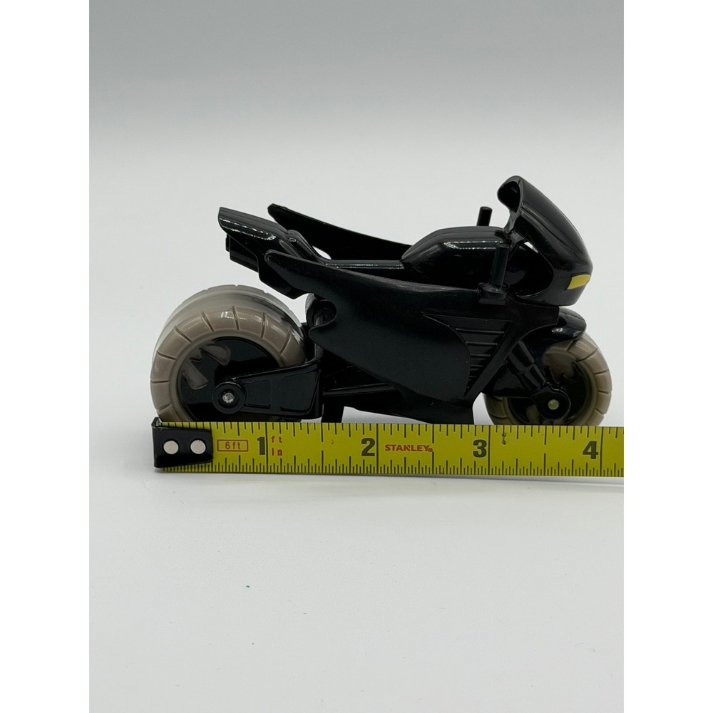 Batman Action Figure with Batcycle Motorcycle Toy DC Comics Black 4 Inch - Picture 6 of 16